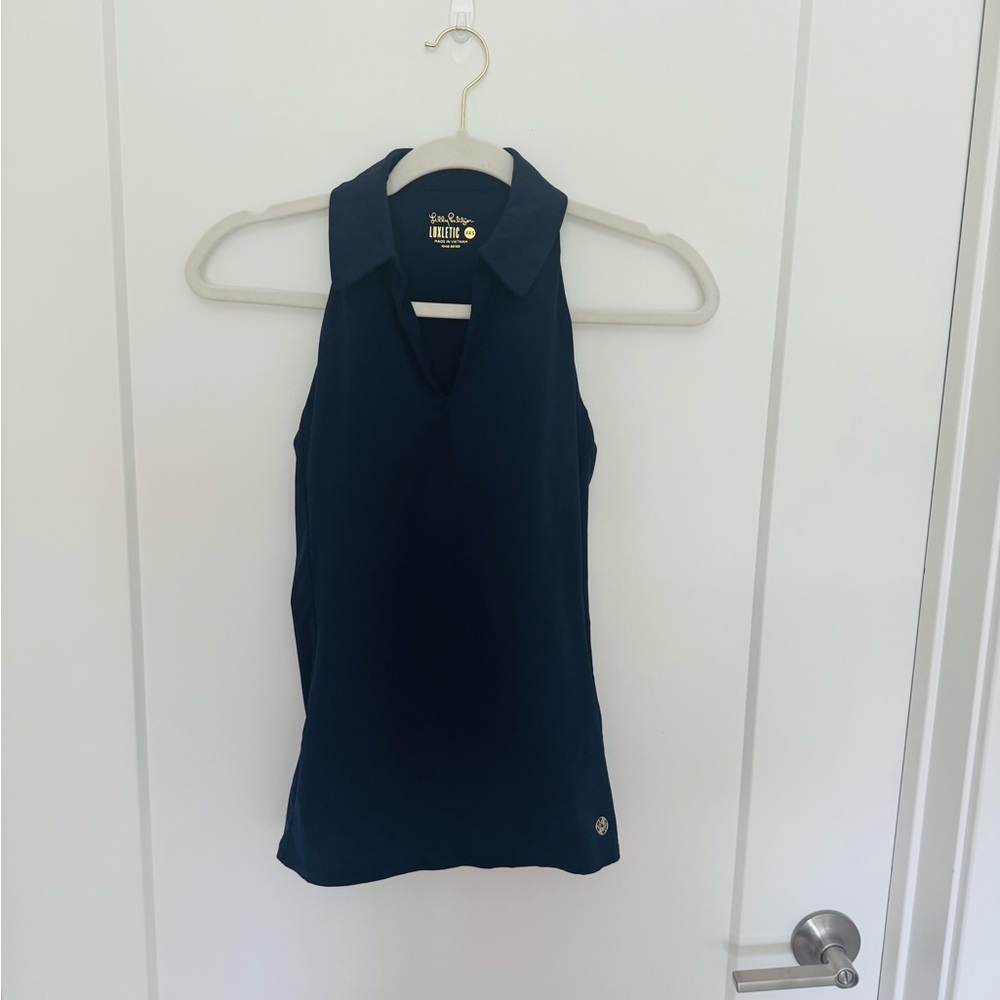 Lilly Pulitzer Women's Luxletic Deep Blue Tank Top - Picture 1 of 4